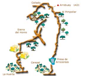 Ruta Verea del Correo mapa